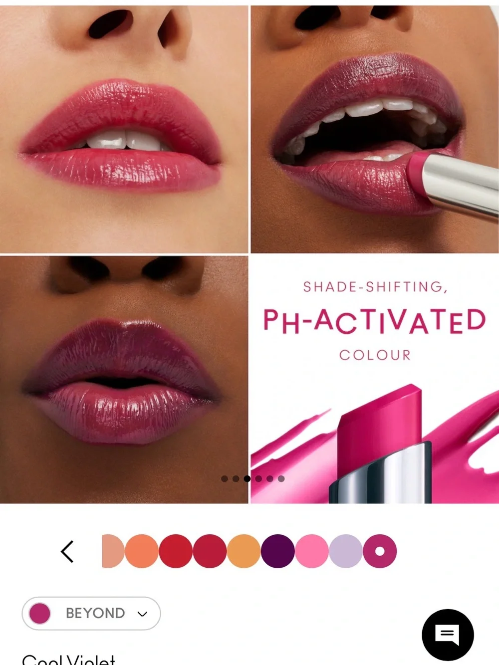 New! MAC Glow Play - BEYOND Cool Violet Lipstick